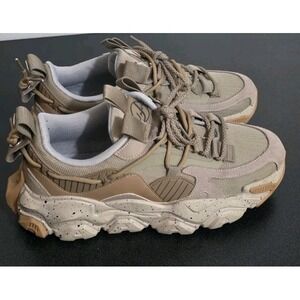 JAVI Cited Tan Beige Men 10 Sneaker Shoe Casual EUC